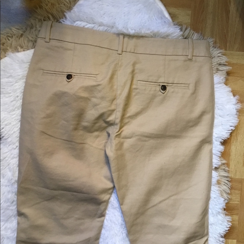 Zara twill Capri pants in beige - Picture 3 of 5